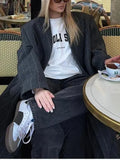 Long Button Coat Coat New Collar Right Shoulder Wind Coat Loose Temperament
