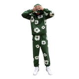 Chaochao Foam Print Loose Sweater Y2K Hip Hop Street Pullover For Men And