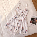 Sleeveless Floral Women Jumpsuits Summer Beach Wide Leg Overalls Fashion Korean Playsuits Bohemian Print Strap