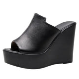 Waterproof Table Thick Bottom Slippers High Slope And Fitting Room Slippers Ultra-High Heel Night Shop Show Loose Girl Cold