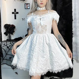 Victorian Vintage Lolita Dress Women Gothic Lace Black White Princess Ball Gown Gowns Girl Classic Cosplay Party