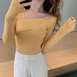Sexy V neck Sweater Women Sweaters Fashion Jersey Women Winter 2021 Autumn Pullover Women Sweater Jumper Truien