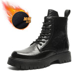 Zingj Martin Boots Male Autumn And Winter Long Tube Overalls Net Red High Street Soft Leather British Yuppie Male Boots