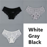 Sexy Women Lace Panties Underwear Seamless Transparent Panties Thongs Low Waist Hollow Briefs Solid Female Panty