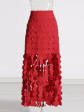Temperament Elegant And Advanced Sense Of 2025 Summer New Irregular Elegant Tassel Pure Color Skirt Long