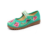 Zingj Shoes, Beef Tendon Bottom Loose Fat Feet Mother Shoes Grandma Shoes Grandma Shoes Embroidered Cloth Shoes Women's Singles