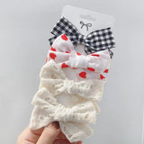 2021 New Sweet Leopard Printed Hair Clips For Cute Girls Bowknot Barrettes Safty Hairpin Headwear Kids Hair