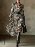 2025 New Colored Twisted-Breasted Bat Sleeve Dresses INS Loose Vacation Dresses For