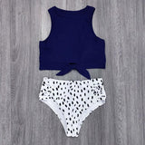 New Sexy High Waist Bikini Swimwear Women Swimsuit Push Up Biquini Bathing Suit High Neck Bikinis Women Summer Beach