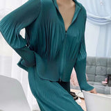Folded Women's Spring And Autumn Hoodie Hoodie Hulled Trousers Set Fashion Casual Sports