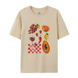 Fruit Wine Printed Graphic Tee- Outfit