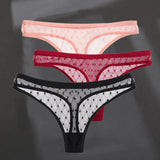 Sexy Perspective G-String Women's Panties Woman Thong Low-waist Underpants Hollow Out T-back Female Underwear