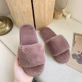 Zingj One Word Slippers Female Early Autumn 2023 New Cotton Slippers Home Indoor Fashion Warm Floor Cotton Slippers Female- Outfit