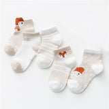 Pairs/Lot 0-2Yrs Baby Socks Summer Mesh Cotton Cartoon Animal Kids Socks Girls Cute Newborn Boy Toddler Socks Baby