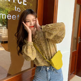 Print Women Shirt V-neck Chiffon Blouse Long Sleeve Women Tops Autumn Blusa Chic Cardigan Loose Chemisier Femme