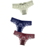 Sexy String Lace Underwear Women Back Bow Panties Women G String T-back Thong Transparent Lingerie Cute