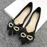 New Soft Bottom Standing Without Tired Bow Flat Shoes Temperament Suitable For Bridesmaid Dress Shoes 2025