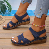 Vela With Thick-Soled Sandals Women's Hollow Embossed Slopes And Beach Cool