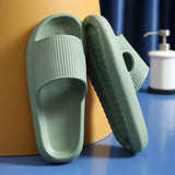 Thick Platform Slippers Summer Beach Eva Soft Sole Slide Sandals Leisure Men Ladies Indoor Bathroom Anti-slip