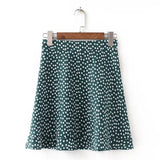 Zingj Trendy Women's Dress Half Skirt, Playful Lotus Leaf Hem, High Waist, Mini Flower Half Skirt, Hip