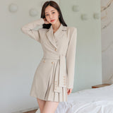 Sister Fan Professional Style Suit Collar Fashion Pressed Folding Professional Coat Women's Autumn New Fashion Suit