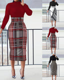 Independent Station Autumn Fashion Printing New Style Dress Women's