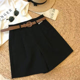 Shorts Women 2025 Summer New Retro High-Rise Thin Casual Pear-Shaped Broad Leg A Word Five-Point