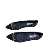 Spring And Summer New Fairy Wind Chain Flat Sole Single Shoes Women's Version Of Sharp Head Light Soft Bottom