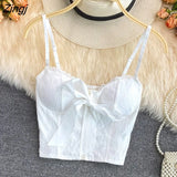 Camisole Women Sexy All-match Aesthetic Y2k Tops Casual Sleeveless Student Female Dating Party Vacation Summer Slim