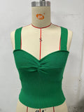 Zingj New Sweater Belt Vest Inside The Knot V Neck Without Sleffowed Wear Bottom Strapless Top Female-Outfit