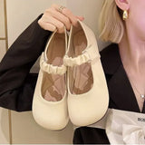 Skirt Single Shoes Women 2025 Spring And Summer Evening Shoes New Mary Jane Soft Beans Flat