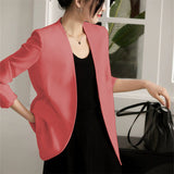 Suit Spring And Autumn New Cushion Shoulder Casual Fashion Temperament Slimming Professional OL Small Suit Coat