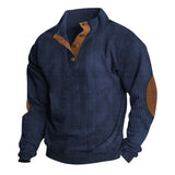 And Winter New Men's Outdoor Jacket Corduroy Leisure Collar Long