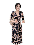 Tice Skirt V-Neck Waist One-Style Maternity Dress Shows Absin And Hip Temperament Beach Wrap