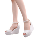 Sandals Women's Summer Fashion Trend 2025 New Lace Fish Mouth Fine With A Word Buckle Casual Ladies