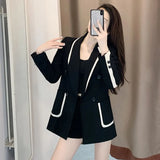 Zingj Jacket Female Autumn New Temperament Slim Small Design Sense Small Suit Jacket Small Tide-Outfit