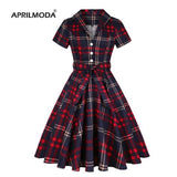 Robe De Cocktail Pinup Rockabilly Dress Midi Cotton Tunic Sundress Causal Vintage 60s 50s Big Swing Summer Party