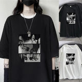 T-shirts Japanese Anime Attack On Titan Levi Ackerman Eye Punk Tops Summer Harajuku Oversized Gothic Short Sleeve