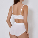 Seamless Tanks Tops Bras Set Female Underwear Wireless Bra Crop Top Women High Waist Underpants Soft Bralette