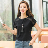 Summer Blouses Lace Batwing Sleeve Shirts For Womens Tops Shirts Plus Size Women Clothing Korean 2018 Blusas