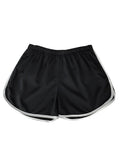 Sports Shorts for Women, Simple Loose Shorts, Casual Slimming Short for Ladies, High Waisted, Monochrome, Summer Fashion-Outfit