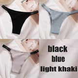 Panties Cotton Briefs Female Underpants Sexy Thong Pantys Underwear Solid Color Intimates Lingerie For Women