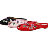 Zingj Embroidered Cloth Shoes Cloth Art Outside Wear Slippers Summer Cool Drag National Wind Retro Xiangyun Fish Mouth Women's