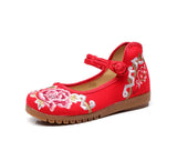 Zingj Shoes Beef Tendon Bottom Loose Fat Feet Large Size Women's Shoes Middle-Aged And Elderly Mother Shoes Embroidered Cloth Shoes Single