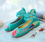 Zingj He Clothes With Embroidered Cloth Shoes Wedding Shoes Shallow Mouth Low Heel Spring And Autumn Women Single Shoes Dance