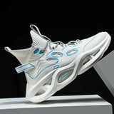 High-top Chunky Sneaker Men Running Shoes Waterproof Leather Sport Shoes Thick Sole Jogging Walking Shoes Zapatillas