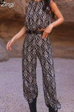 2023 Women Pants Sets Black Print High Waist Pants For Women Straight Leg Woman Trousers Streetwear Casual Summer