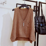 Sleeveless Fashion Sweater Vest Women Loose Pocket Decoration Frill Knitted Bottoming Sweater Vest Pullover Female