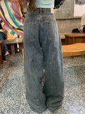 Washed Irregular Pocket Splice Cargo JeansOutfit