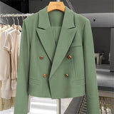 Zingj Jacket Female 2024 Avocado Autumn New Temperament Fried Street Short Small Casual